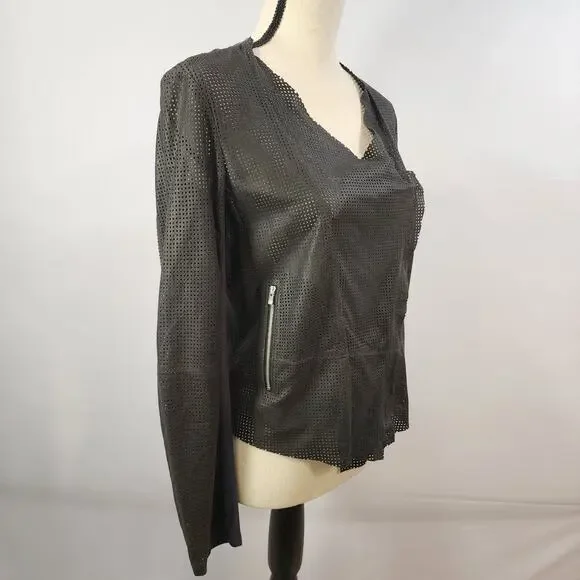 Rawtus (Raw+) Femme Japanese Motorcycle Jacket Goatskin Mesh Size S